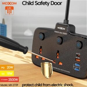 توصيلة كهرباء وشحن MOXOM ST09 20W