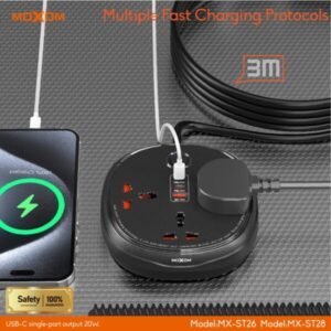 توصيلة كهرباء وشحن MOXOM ST26 2500W