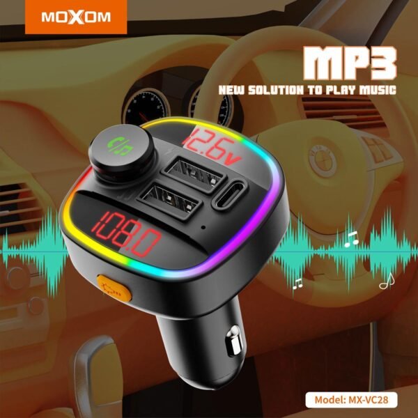 شاحن ومشغل موسيقى سيارة MOXOM VC28 شاحن ومشغل موسيقى سيارة MOXOM VC28