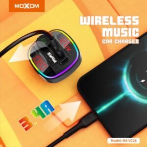 شاحن ومشغل موسيقى سيارة MOXOM VC28