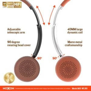 سماعات رأس لاسلكية MOXOM WL90 خفيفة