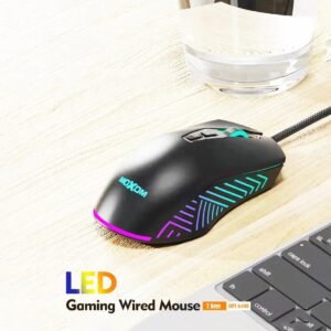 ماوس ألعاب ليزر موكسوم MS11 مع إضاءة LED