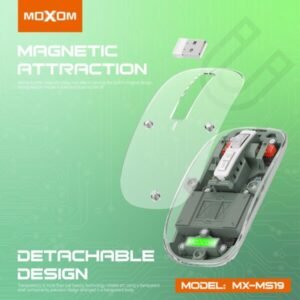 ماوس لاسلكي MS19 مع تصميم مغناطيسي RGB