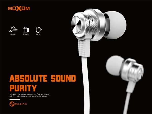سماعات أذن موكسوم MX-EP03 مع ميكروفون سماعات أذن موكسوم MX-EP03 مع ميكروفون