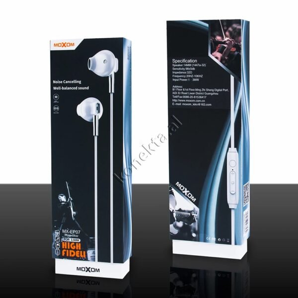 سماعات اذن موكسوم MX-EP07 ستيريو سماعات اذن موكسوم MX-EP07 ستيريو