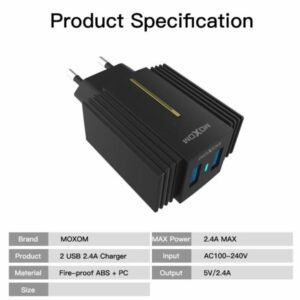 شاحن موكسوم MX-HC11 سريع مزدوج USB