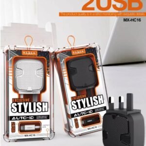 شاحن كهرباء موكسوم MX-HC16 بسرعة 2.4A