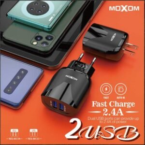 شاحن موكسوم MX-HC30 سريع منفذين