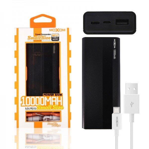 خازن باور بنك MX-PB19 سعة 10000mAh خازن باور بنك MX-PB19 سعة 10000mAh