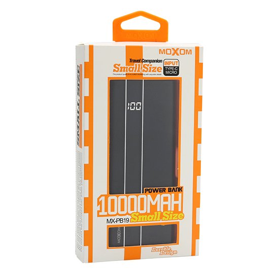 خازن باور بنك MX-PB19 سعة 10000mAh خازن باور بنك MX-PB19 سعة 10000mAh