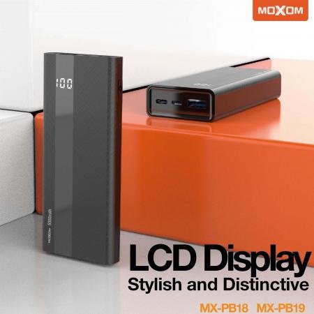 خازن باور بنك MX-PB19 سعة 10000mAh خازن باور بنك MX-PB19 سعة 10000mAh