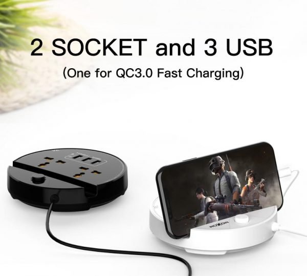 موزع كهرباء وشاحن سريع MX-ST02 MOXOM موزع كهرباء وشاحن سريع MX-ST02 MOXOM