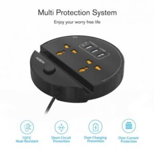 موزع كهرباء وشاحن سريع MX-ST02 MOXOM