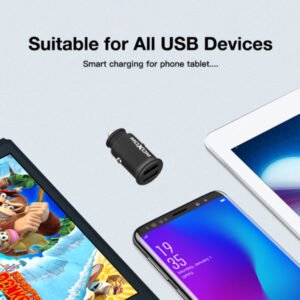 شاحن سيارة موكسوم MX-VC03 ميني مزدوج 2.4A