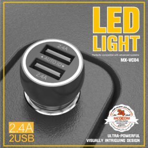 شاحن سيارة MX-VC04 موكسوم ثنائي USB