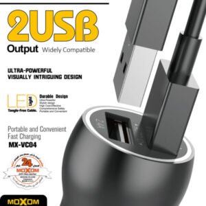 شاحن سيارة MX-VC04 موكسوم ثنائي USB