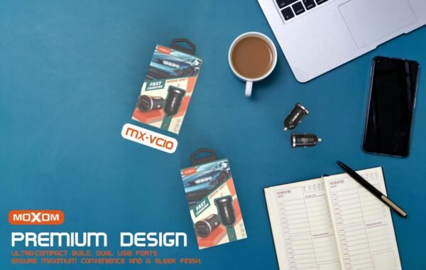 شاحن سيارة موكسوم MX-VC10 سريع مزدوج شاحن سيارة موكسوم MX-VC10 سريع مزدوج