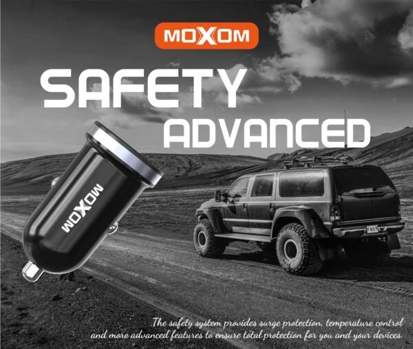 شاحن سيارة موكسوم MX-VC10 سريع مزدوج شاحن سيارة موكسوم MX-VC10 سريع مزدوج