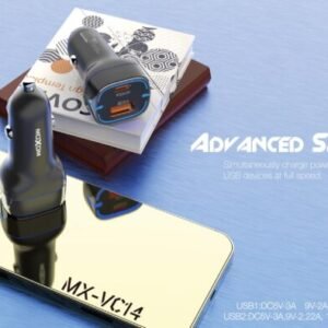 شاحن سيارة موكسوم MX-VC14 فائق السرعة