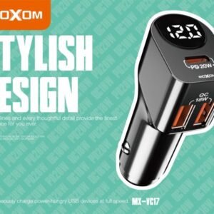 شاحن سيارة موكسوم MX-VC17 شاشة رقمية