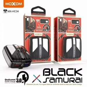 شاحن كهرباء موكسوم QC3.0 مزدوج