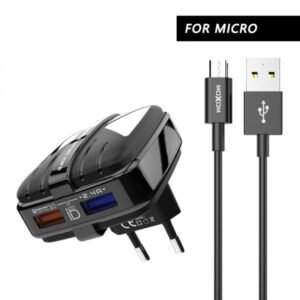 شاحن كهرباء موكسوم QC3.0 مزدوج