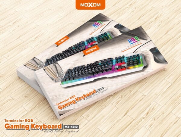 كيبورد ألعاب RGB موكسوم KB10 كيبورد ألعاب RGB موكسوم KB10