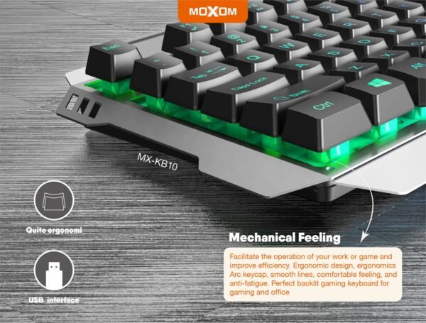 كيبورد ألعاب RGB موكسوم KB10 كيبورد ألعاب RGB موكسوم KB10