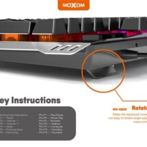 كيبورد ألعاب RGB موكسوم KB10