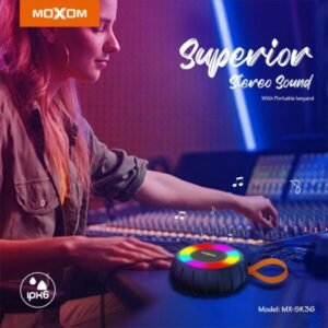 مكبر صوت موكسوم SK36 اللاسلكي RGB مضاد للماء