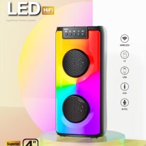 مكبر صوت موكسوم SK44 اللاسلكي مع إضاءة LED