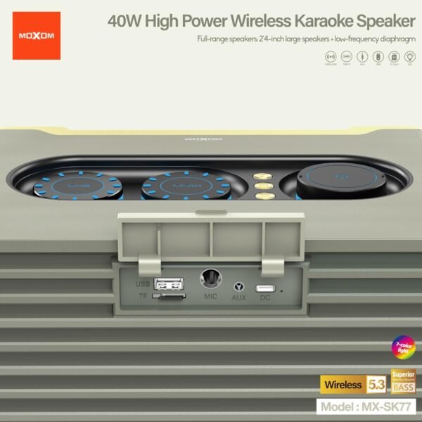 مضخم صوت SK77 مع مايك لاسلكي مضخم صوت SK77 مع مايك لاسلكي