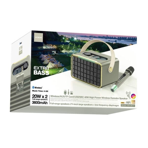 مضخم صوت SK77 مع مايك لاسلكي مضخم صوت SK77 مع مايك لاسلكي