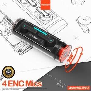 سماعات ايربود موكسوم TW53 لاسلكية