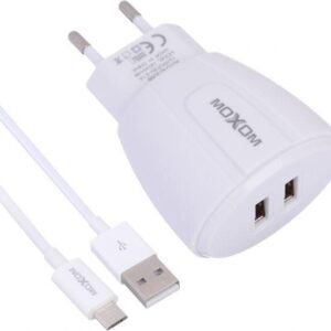 شاحن موكسوم فاست مزدوج USB 2.1A