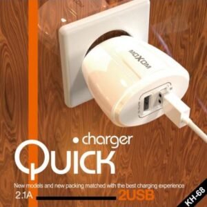 شاحن موكسوم فاست مزدوج USB 2.1A