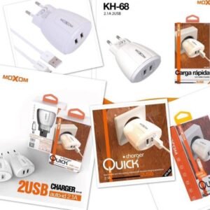 شاحن موكسوم فاست مزدوج USB 2.1A
