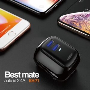 شاحن كهرباء موكسوم USB ثنائي 2.4A