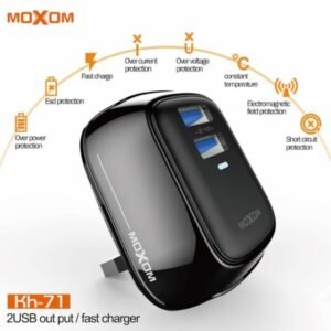 شاحن كهرباء موكسوم USB ثنائي 2.4A