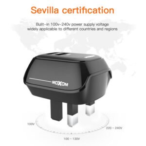 شاحن كهرباء موكسوم USB ثنائي 2.4A