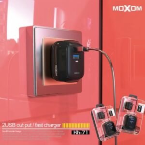 شاحن كهرباء موكسوم USB ثنائي 2.4A