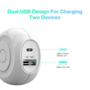 شاحن موكسوم مزدوج USB C سريع