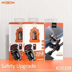 شاحن سيارة موكسوم VC42 بمنفذين USB